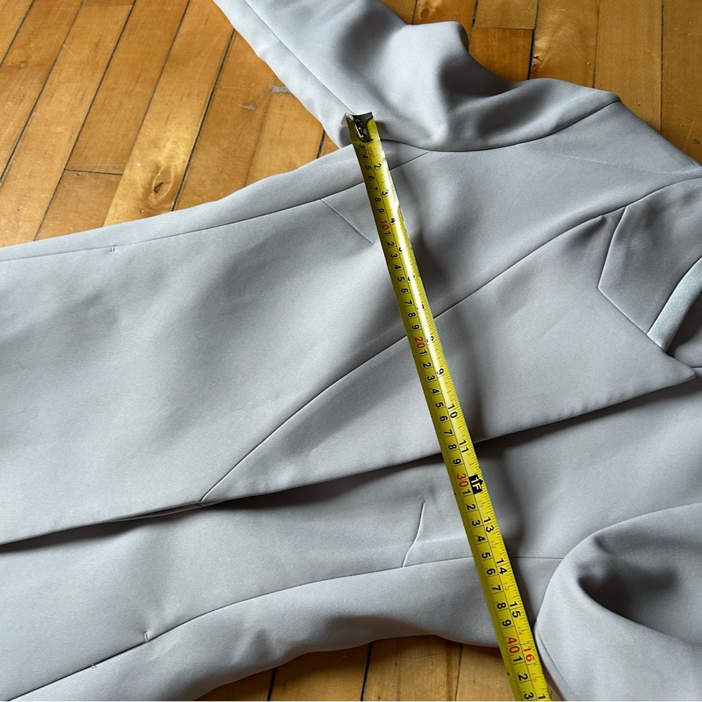 Reiss Sz 4 Clarence Light Grey Structured Classic Tailored Blazer Coat - Picture 8 of 15